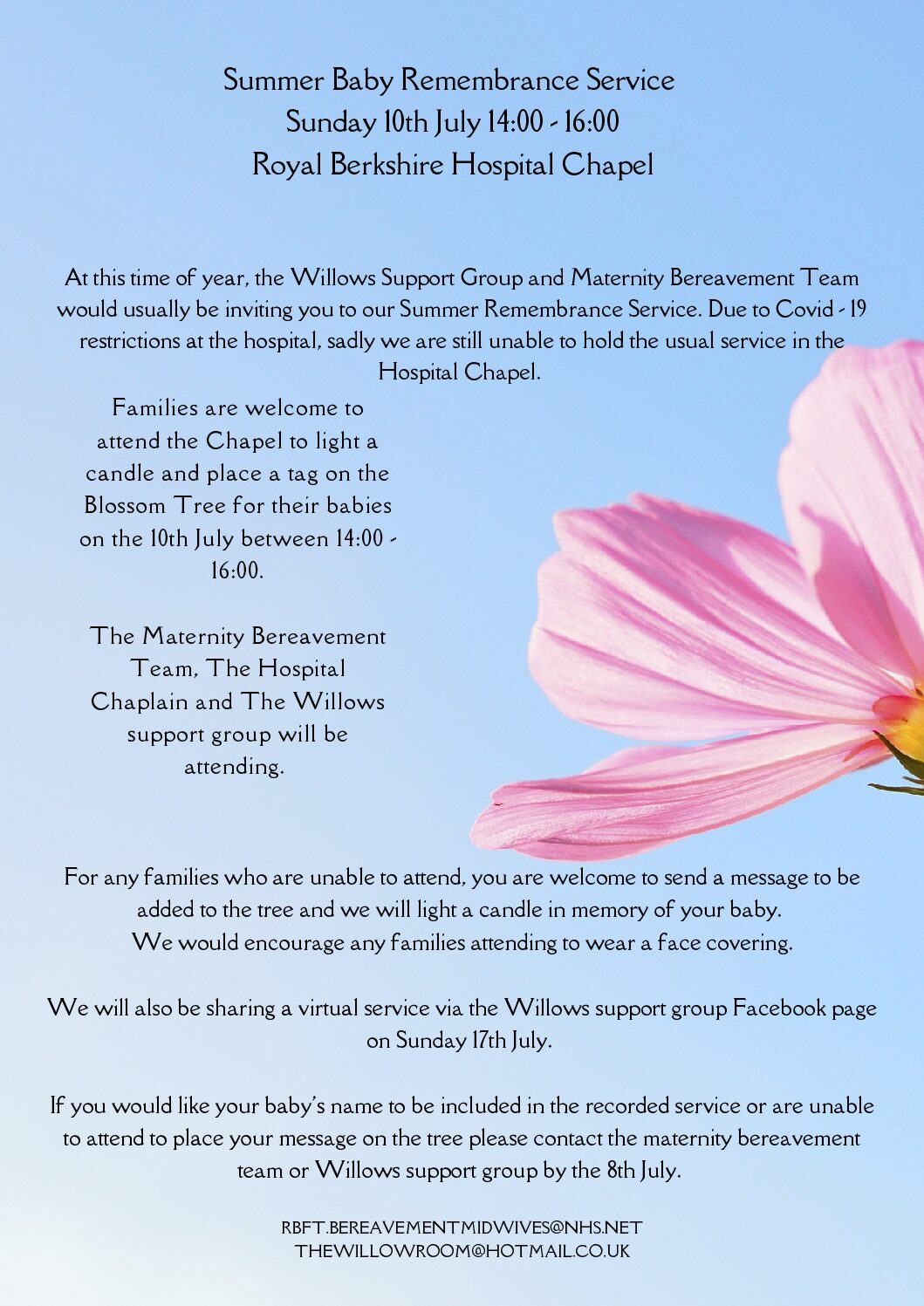 Summer Baby Remembrance Service 2022